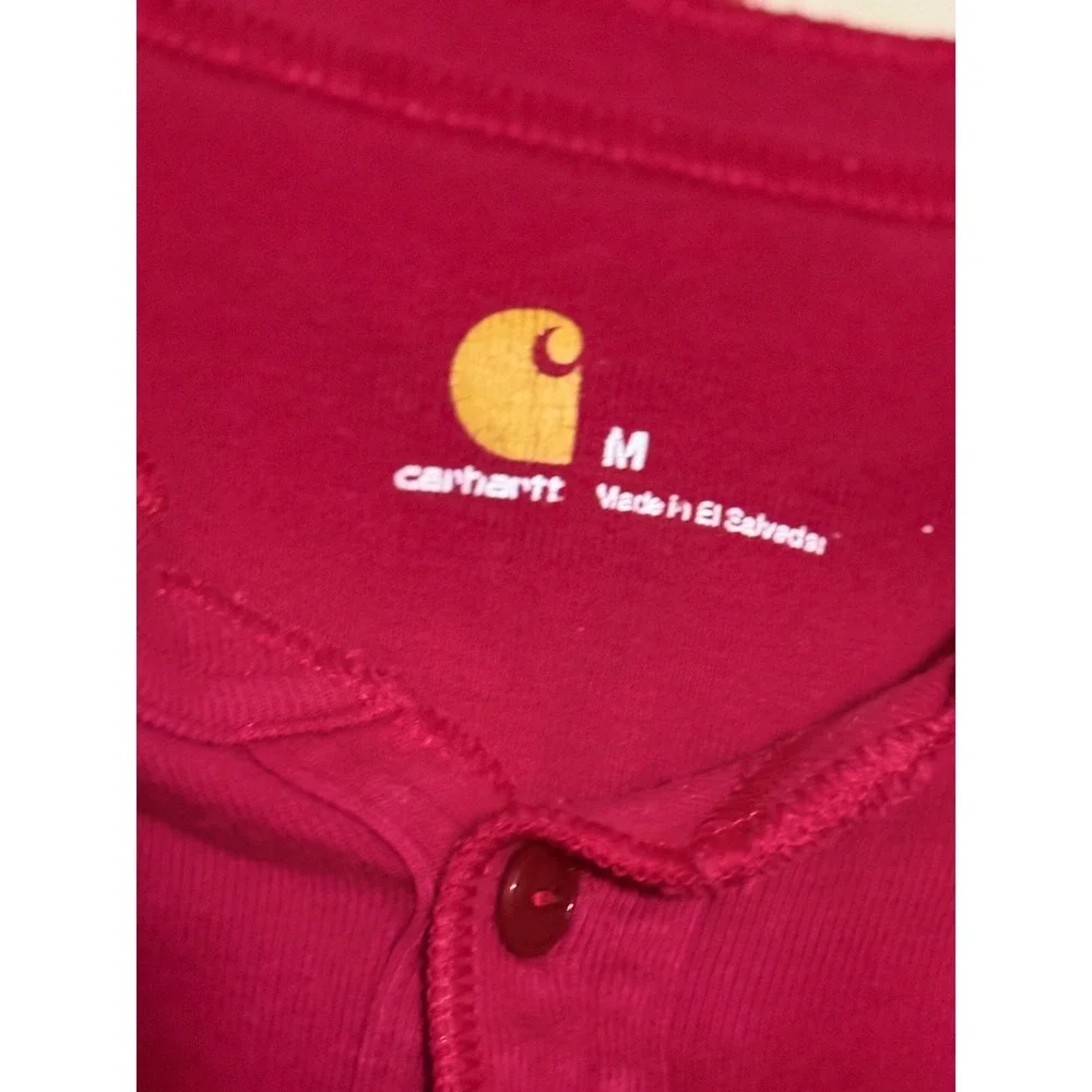 Carhartt Mens Red Long Sleeve Union Suit Thermal Base Layer One Piece Size M
